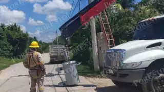 “Ya no aguantamos más apagones”: Vecinos de Pénjamo, en Sabancuy, reclaman a CFE un mejor servicio