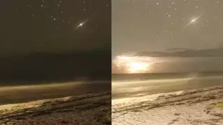 Fotos: el impresionante momento en que una tormenta eléctrica iluminó El Cuyo, Yucatán