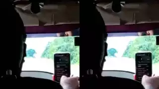 Ciudadanos señalan a conductor de combi que manejaba usando su celular en Chetumal