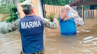 Tormenta “Barry” deja afectaciones en Veracruz y Tamaulipas; Marina mantiene activo plan de auxilio