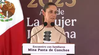 Sheinbaum promete justicia total en Pasta de Conchos y anuncia sus nuevos apoyos sociales desde Coahuila