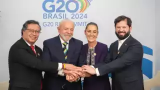 Claudia Sheinbaum y Gustavo Petro refuerzan lazos México-Colombia en el G20