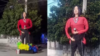 En Cancún despidieron el 2024 quemando muñeca gigante de Ángela Aguilar