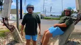   “Es un paradero improvisado del Va y Ven”: Exhiben poste a punto de caer en la carretera Mérida-Umán   