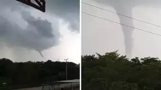 Torbellino sorprende a comunidad de San Pablo Pixtún, en Champotón