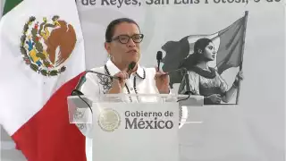 Rosa Icela Rodríguez destaca liderazgo de Sheinbaum en inauguración de planta eléctrica en San Luis Potosí