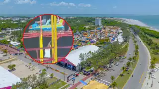 Pánico en la Feria del Carmen: Montaña Rusa falla y se detiene en pleno recorrido; acusan negligencia