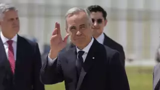 Claudia Sheinbaum da la bienvenida oficial al primer ministro de Canadá en Palacio Nacional: EN VIVO