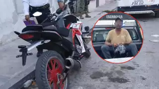 Motociclista ebrio choca contra taxi y es detenido en Salsipuedes, Escárcega