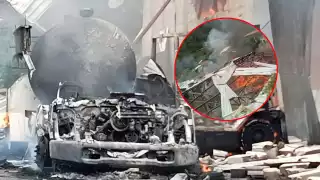 Explosión de pipa en Veracruz deja 12 casas dañadas y más de 30 afectados