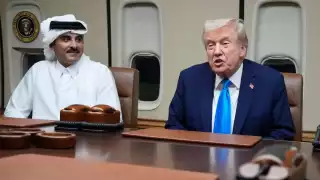 Donald Trump llega a Catar antes de su gira por Asia; se reúne con el emir Tamim bin Hamad Al Thani