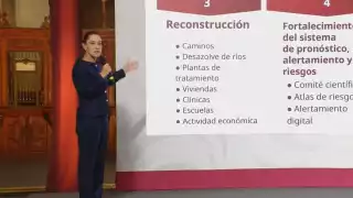 Presidenta Sheinbaum detalla los 4 ejes de atención del Gobierno ante inundaciones en cinco estados