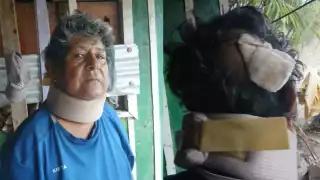 Adulto mayor accidentado en Escárcega pide ayuda para medicamentos y curaciones