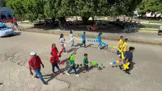 Niños de catequesis protagonizan desfile por el Día Mundial de las Misiones en Hoeplchén