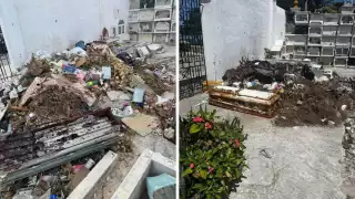 Campechanos reclama a Biby Rabelo por falta de atención al panteón en vísperas del Día de Muertos