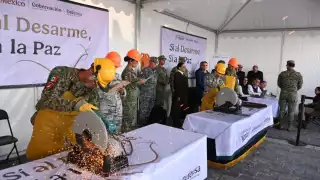 “Sí al Desarme, Sí a la Paz”: Sheinbaum anuncia más de 275 armas entregadas en la Basílica de Guadalupe