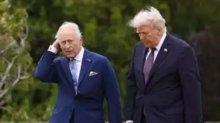 Rey Carlos III recibe a Donald Trump en Windsor con protestas en Londres y homenaje a Isabel II