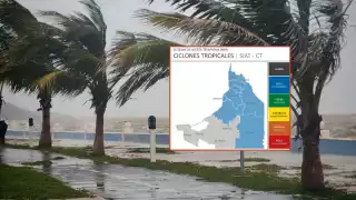 Emiten Alerta Azul en Campeche por alejamiento del Huracán Milton