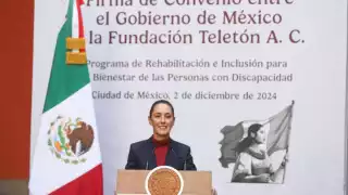 Sheinbaum  firma convenio con Fundación Teletón y destina 900 mdp para apoyar a niños con discapacidad