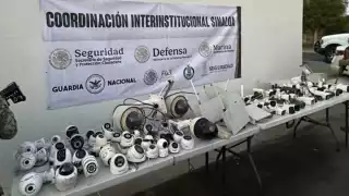 Gobierno federal retira 83 cámaras de videovigilancia instaladas ilegalmente en Culiacán