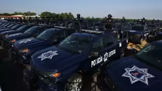 Gobierno entrega 100 patrullas a Sinaloa para reforzar seguridad en Culiacán y combatir al crimen organizado