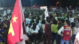 Brindan multitudinario recibimiento a Joaquín Díaz Mena en la comisaría de Chablekal: EN VIVO