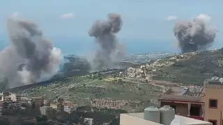 Israel lanza intensos bombardeos en Líbano tras ataque con cohetes, en una escalada de tensión en la frontera