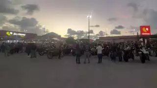 Bikers en Cancún intentan revocar la 'Ley Chaleco' con manifestación: VIDEO