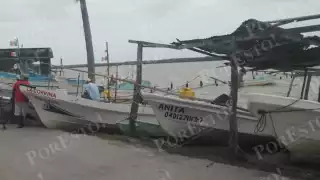 Frente Frío 11 paraliza pesca en Sabancuy y deja pérdidas de 200 mil pesos diarios