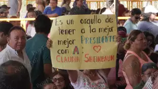 ¡Presidenta! ¡Presidenta!, campechanos arropan a Claudia Sheinbaum
