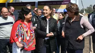 Claudia Sheinbaum supervisa avance del Trolebús Elevado de CDMX a Chalco