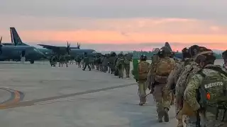 Refuerzan seguridad en Sinaloa con la llegada de más de 300 elementos del Ejército y Fuerzas Especiales a Culiacán