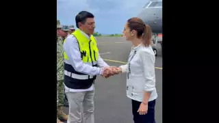 Presidenta Claudia Sheinbaum visita Oaxaca tras el paso del huracán Erick: “Trabajaremos sin descanso”, afirma Salomón Jara