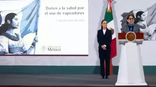 Presidenta Sheinbaum celebra prohibición de vapeadores y advierte sobre riesgos tóxicos