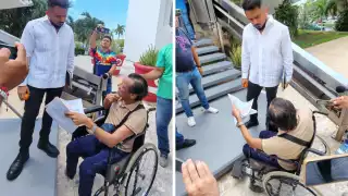 “Me desgraciaron la vida”: Víctima de mala praxis en el hospital hará huelga de hambre en el Palacio de Gobierno de Campeche  