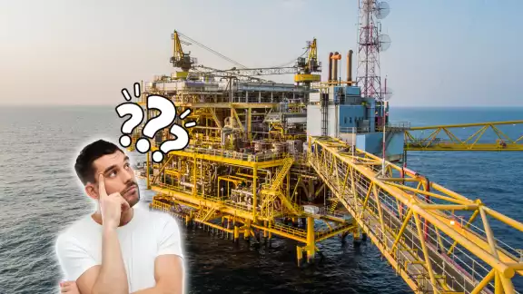 Las plataformas petroleras en alta mar son gigantes de la ingeniería.