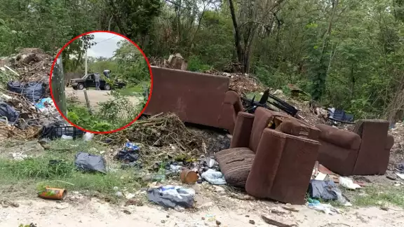Dos hombres fueron sorprendidos arrojando basura en la vía pública en Escárcega. Dos hombres fueron sorprendidos arrojando basura en la vía pública en Escárcega.