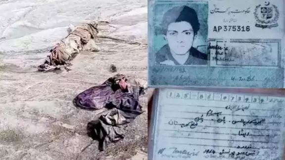 El cuerpo de Nasiruddin, desaparecido en 1997 mientras cruzaba la montaña El cuerpo de Nasiruddin, desaparecido en 1997 mientras cruzaba la montaña