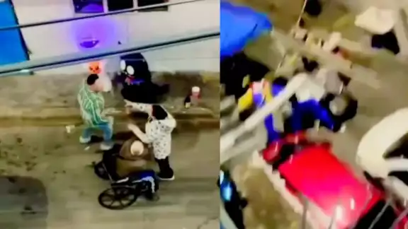 Noche de "brujas" en CDMX; hombre es grabado cuando agrede a balazos y la colonia lo pone en su lugar