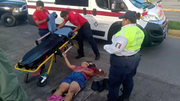 Mujer resulta herida tras ser atropellada en Chetumal