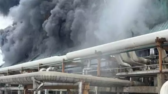 Así terminó el procesador de gas de Pemex en Chiapas Así terminó el procesador de gas de Pemex en Chiapas