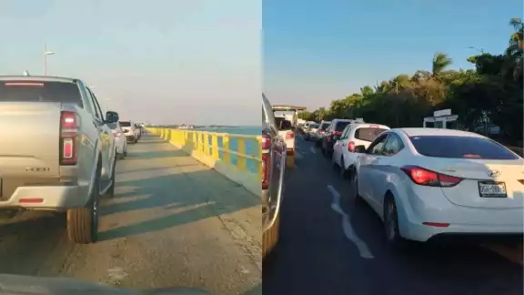 Largas esperas y caos vial en el Puente Zacatal: La situación empeora con las obras de mantenimiento