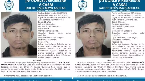 FGE activa ficha de búsqueda de uno de los desaparecidos en Juan Sarabia