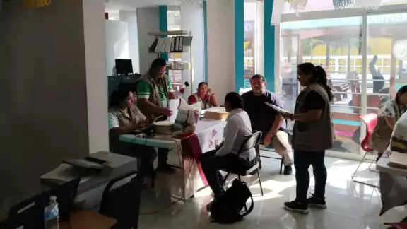 Así se desarrolló la entrega de pago a pescadores en Sabancuy Así se desarrolló la entrega de pago a pescadores en Sabancuy
