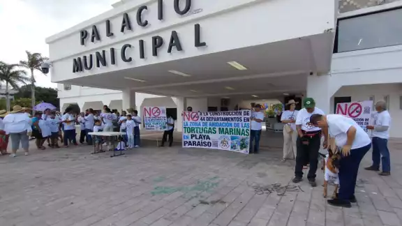 Así se desarrolló la protesta en Playa del Carmen Así se desarrolló la protesta en Playa del Carmen