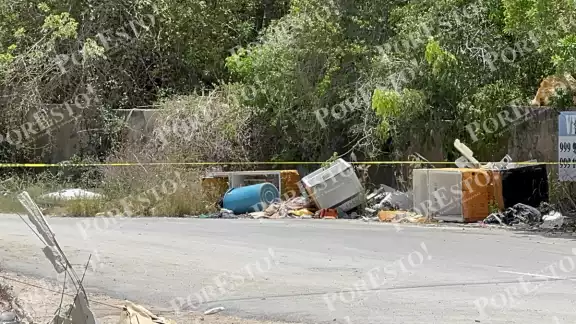 Un cuerpo embolsado fue hallado en un tambo de plástico en la supermanzana 235 de Cancún.