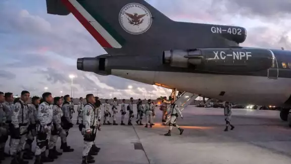 6 mil 310 elementos adicionales se movilizaran vía terrestre a puntos fronterizos del norte de México