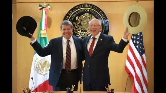 El embajdor de Estados Unidos en México, Ken Salazar, acudio al Congreso para despedirse tras finalizar su gestión El embajdor de Estados Unidos en México, Ken Salazar, acudio al Congreso para despedirse tras finalizar su gestión