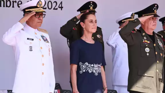 Claudia Sheinbaum Pardo, presidenta de México en el 199 Aniversario de la Consolidación de la Independencia en el Mar, en Manzanillo, Colima