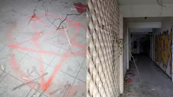 Grafitis, suciedad y diferentes tipos de residuos son el común denominador en los pasillos dominados por la oscuridad Grafitis, suciedad y diferentes tipos de residuos son el común denominador en los pasillos dominados por la oscuridad